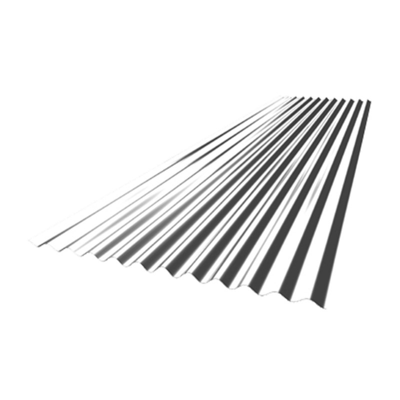 Láminas de calamina galvanizada ondulada, ideales para techado resistente en construcciones residenciales e industriales