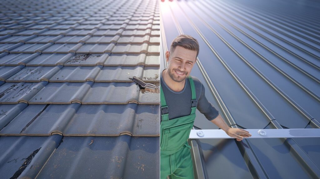 Instalacion de calaminas metálicas correctamente en un techo, evitando errores comunes de instalación.